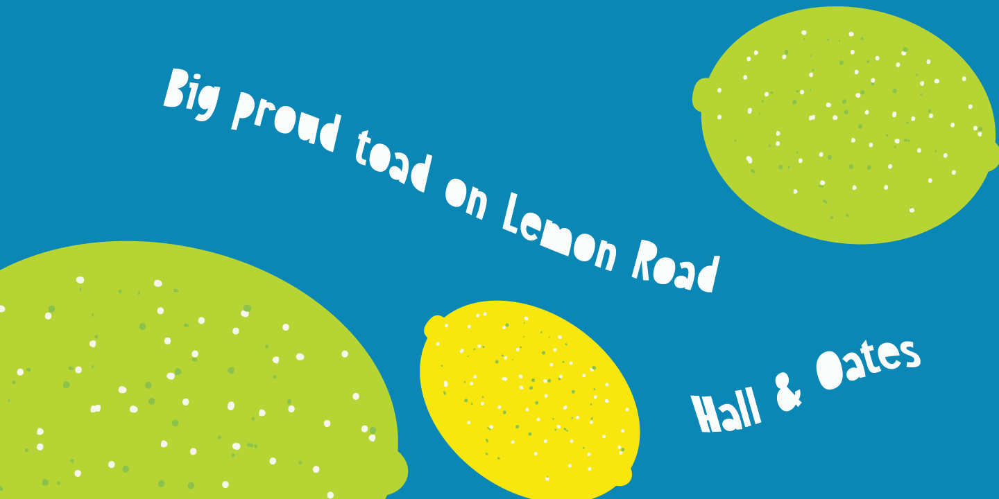 Sweet Lemon Font Poster #1