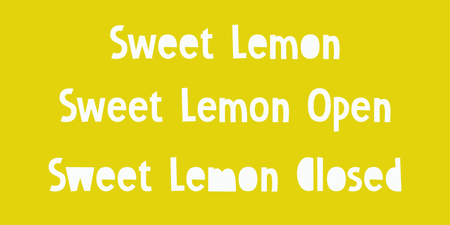 Sweet Lemon Font Poster #1