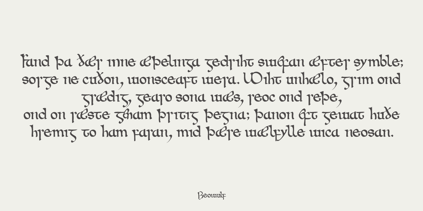 Wintanceastre Font Poster #1