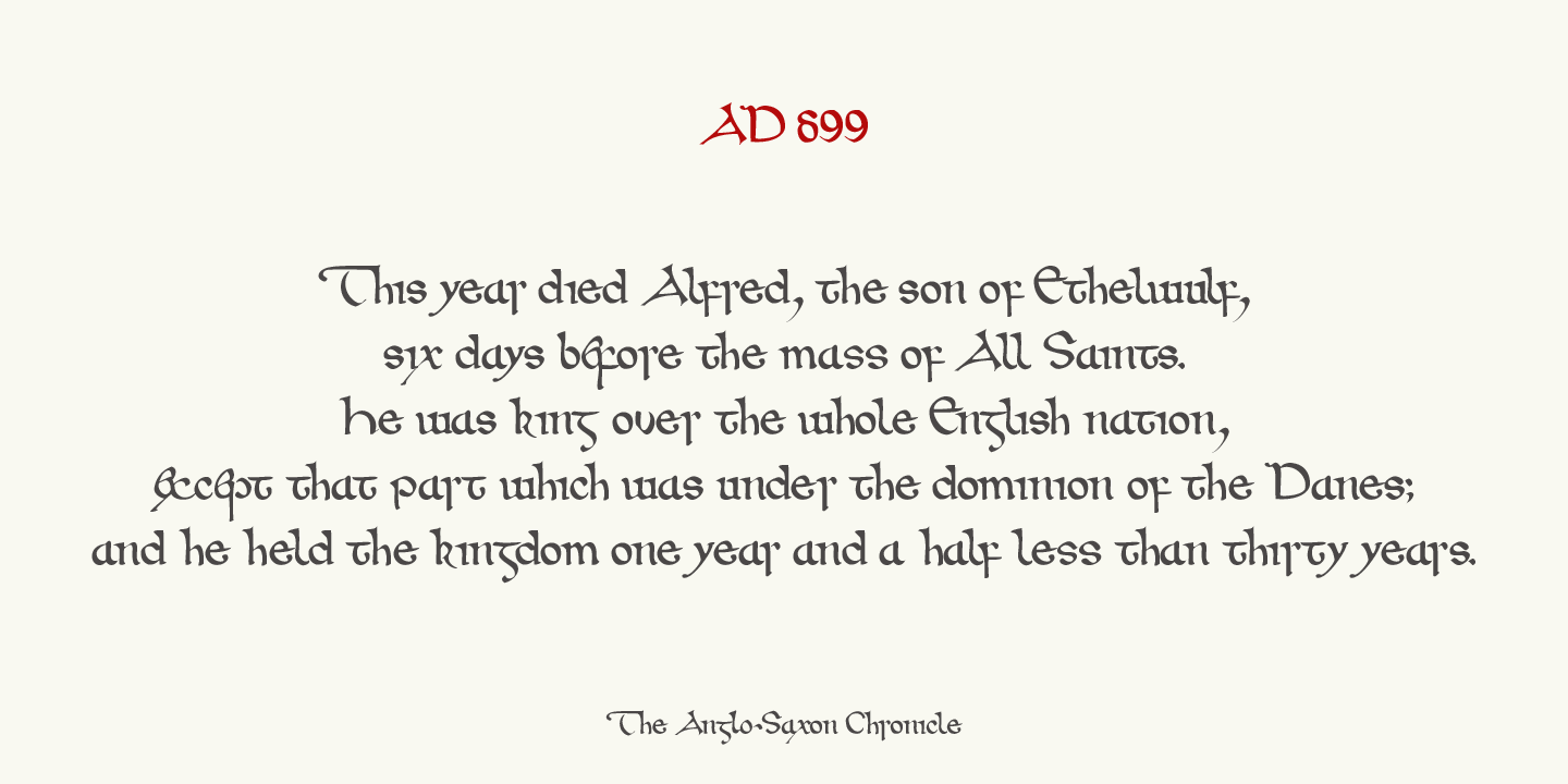 Wintanceastre Font Poster #1