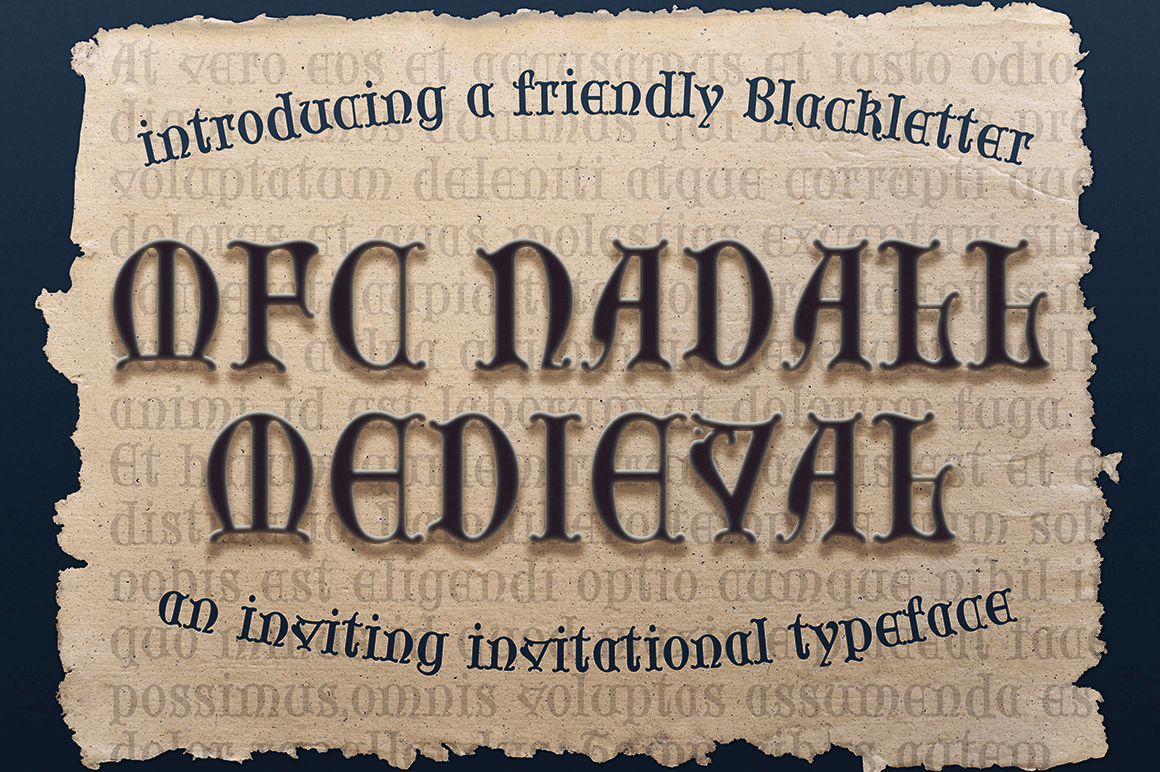 MFC Nadall Medieval Font Poster #1