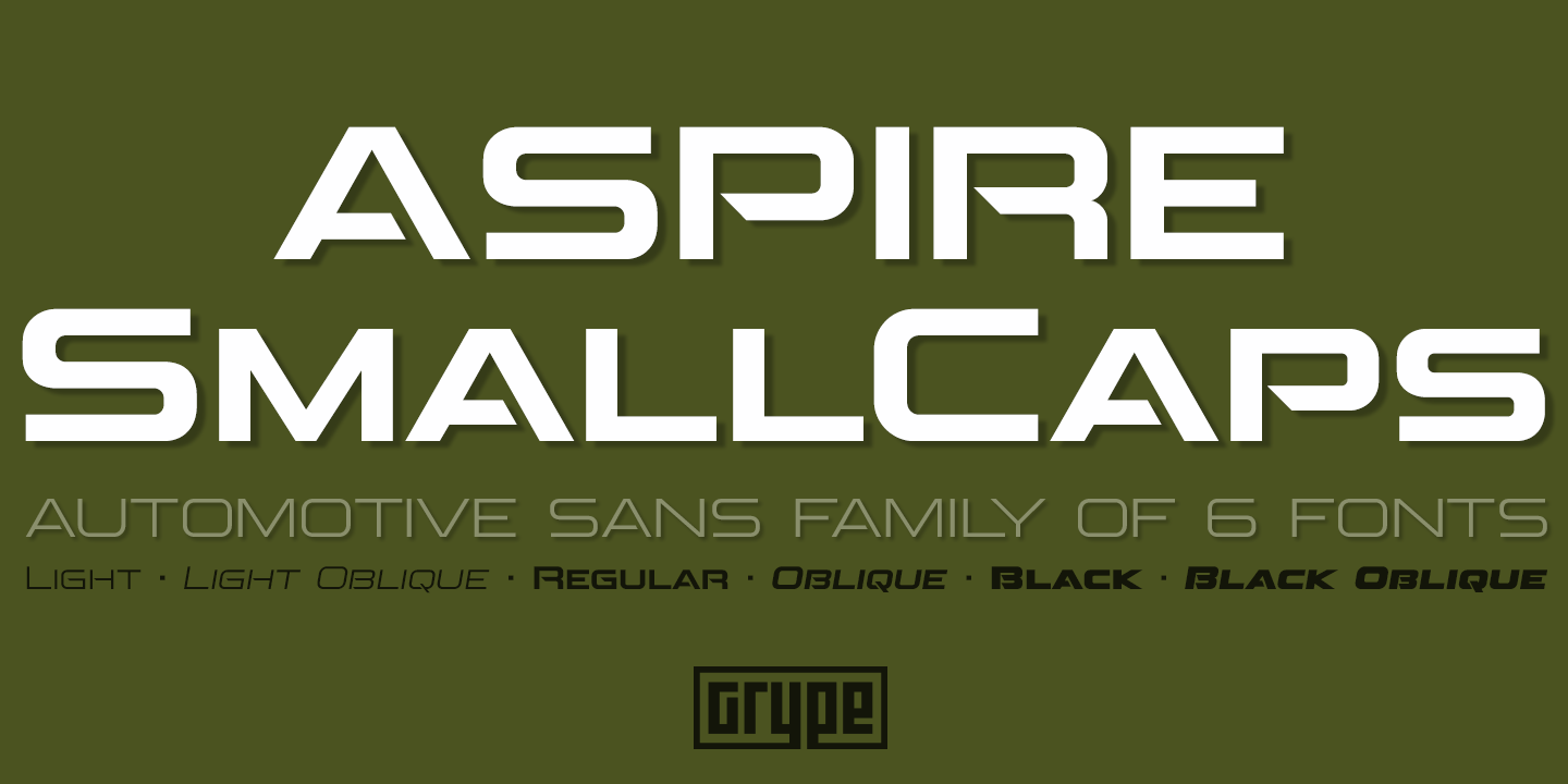 Aspire SmallCaps Font Poster #1