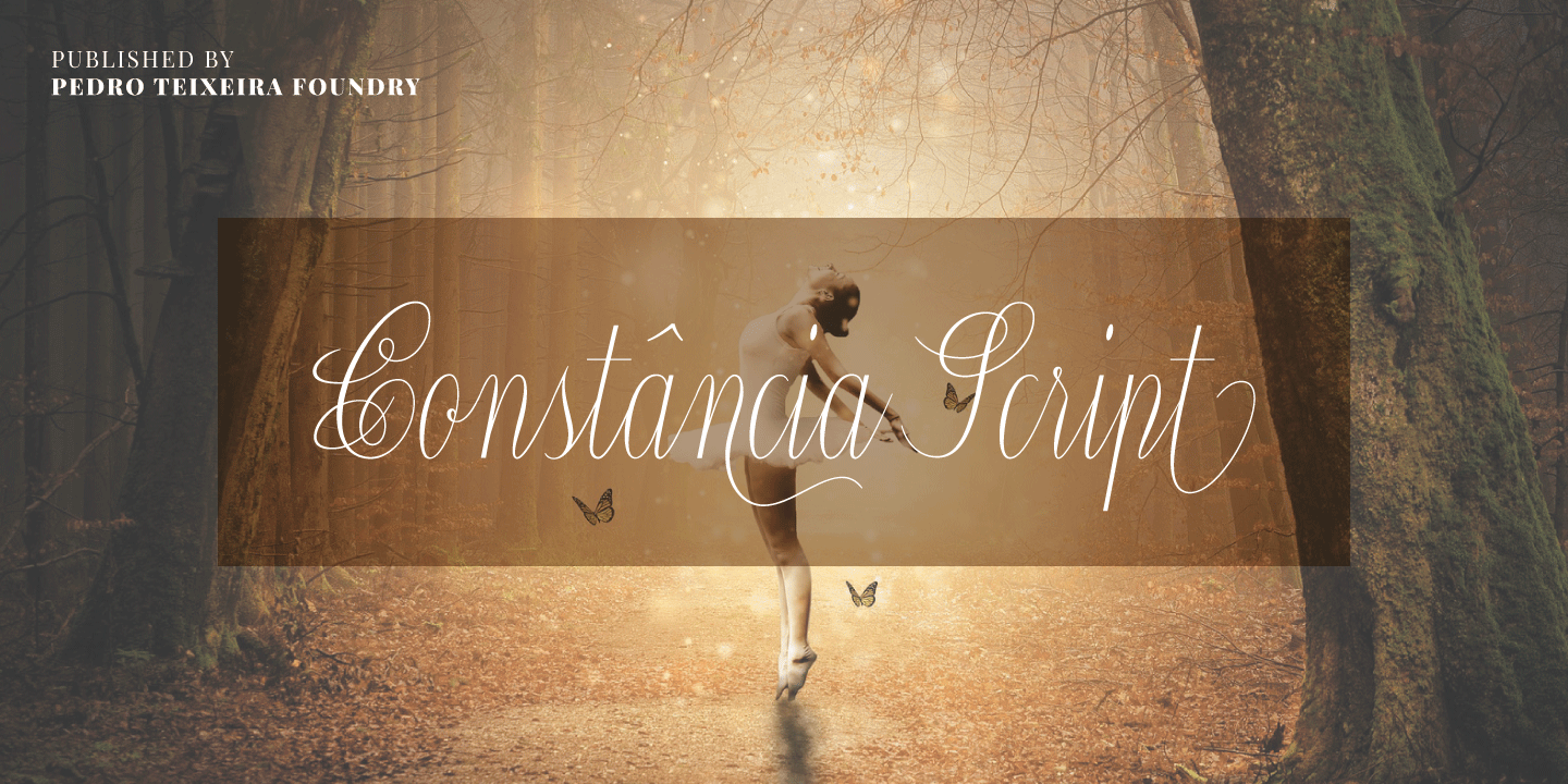 Constancia Script Font Poster #1