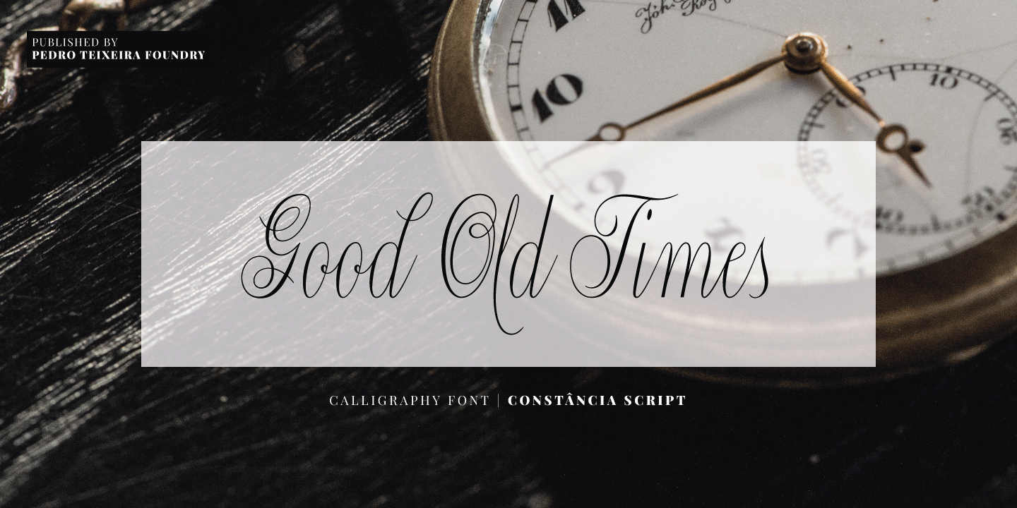 Constancia Script Font Poster #1