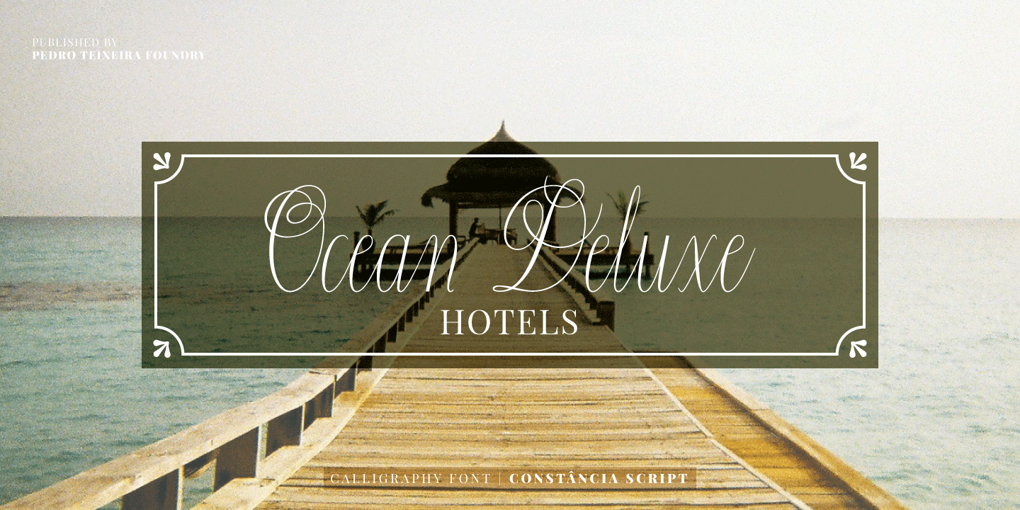 Constancia Script Font Poster #1