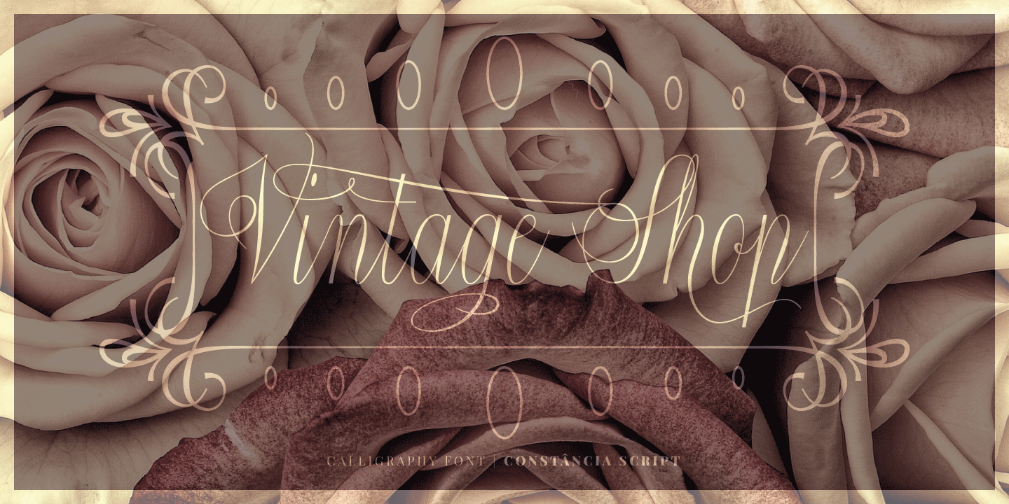 Constancia Script Font Poster #1