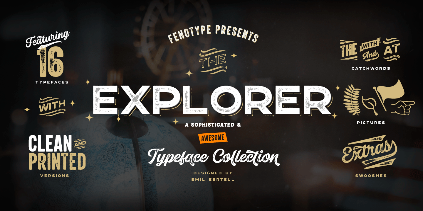 Explorer Font Family Poster