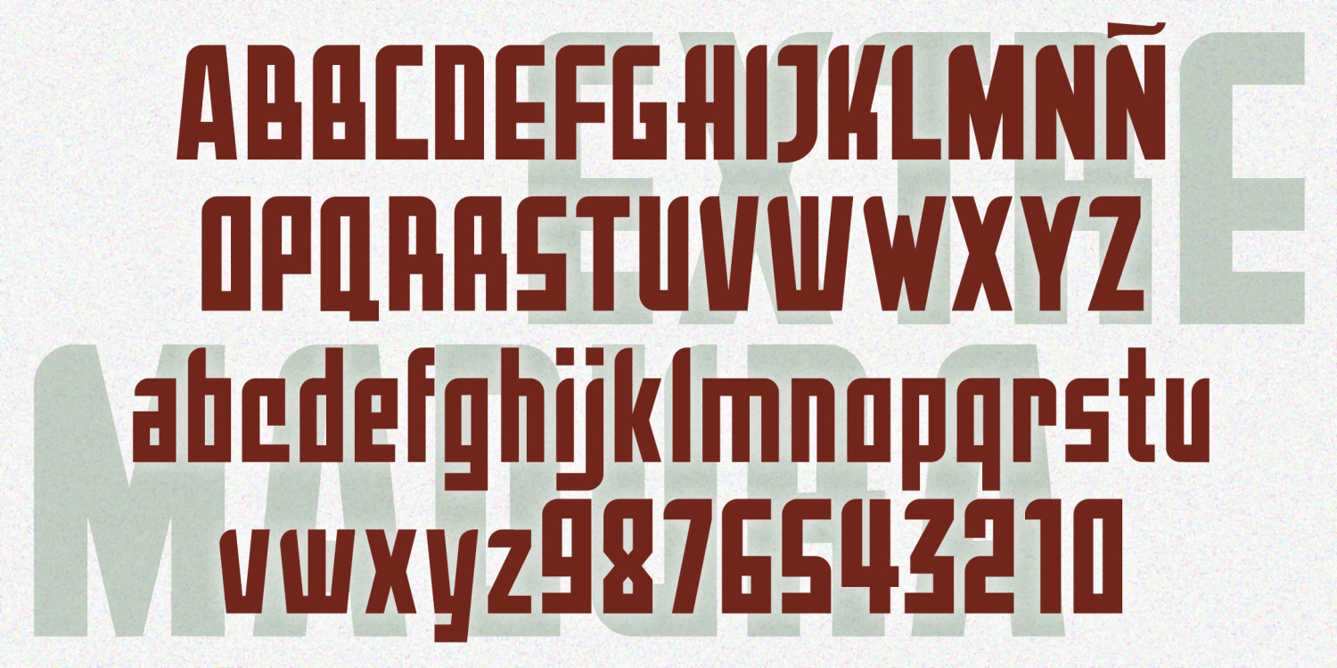 Extremadura Font Family Poster