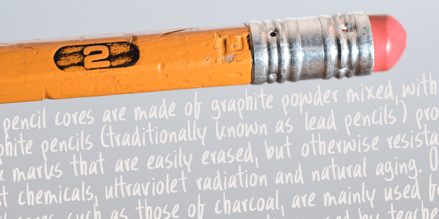 Wandering Pencil Font Poster #1