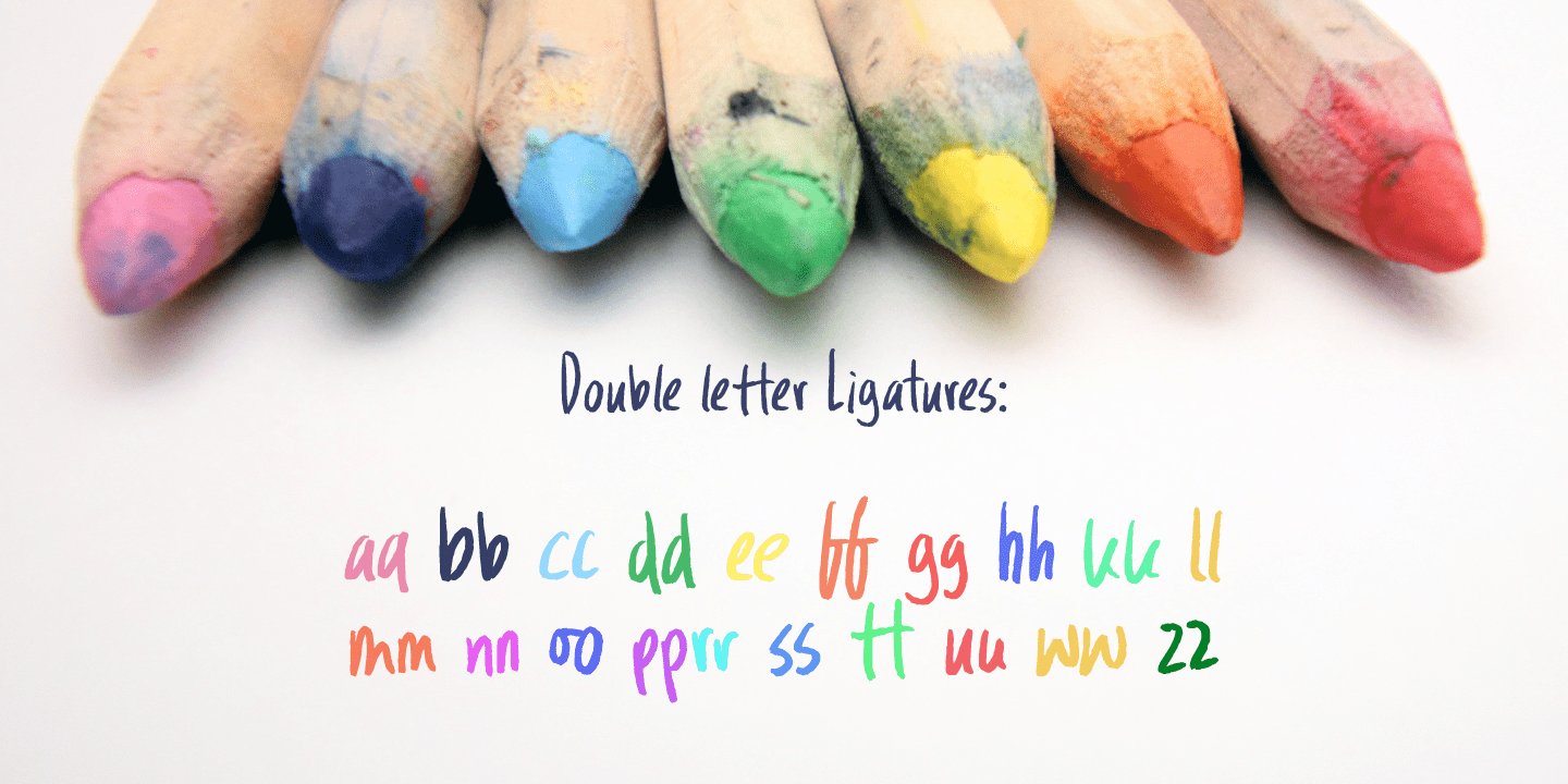Wandering Pencil Font Poster #1
