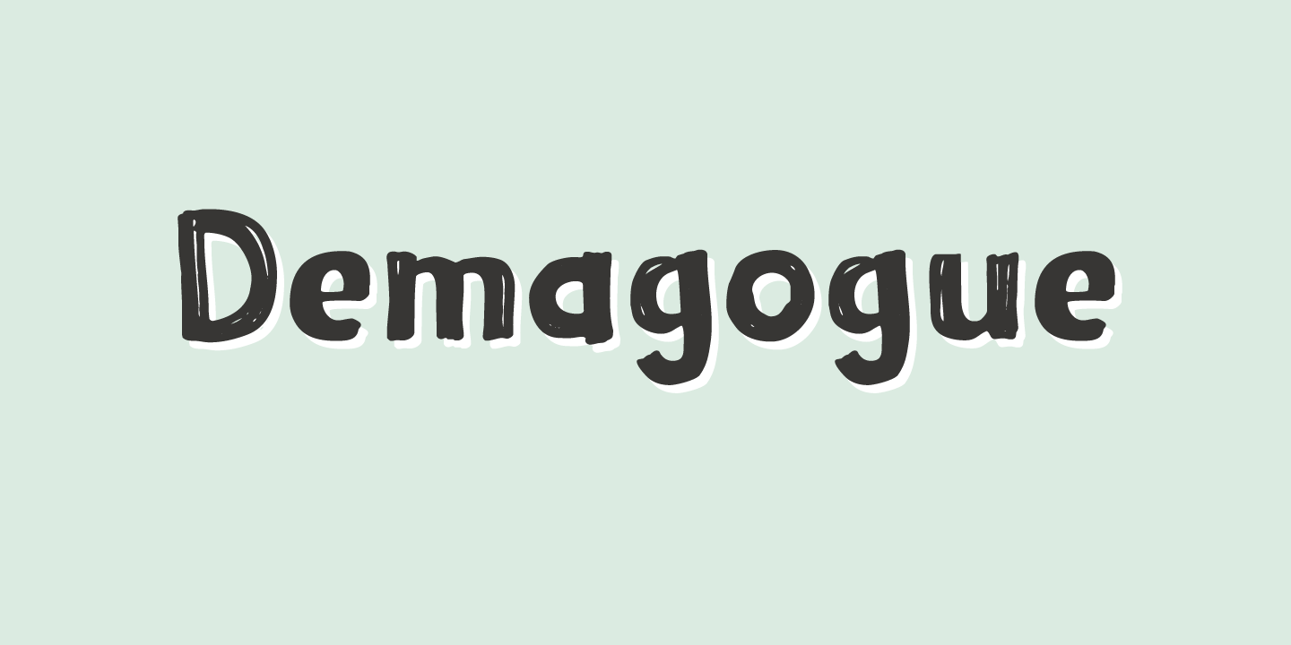Demagogue Font Poster #1