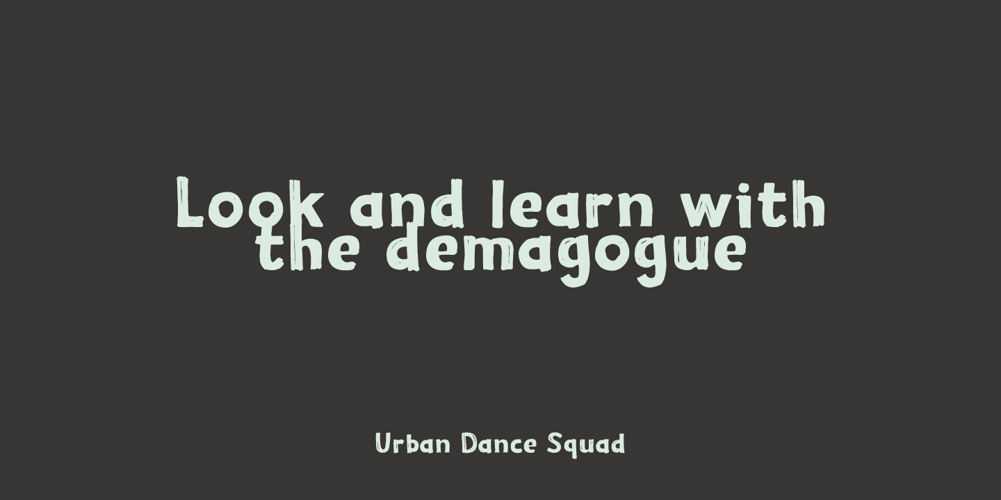 Demagogue Font Poster #1