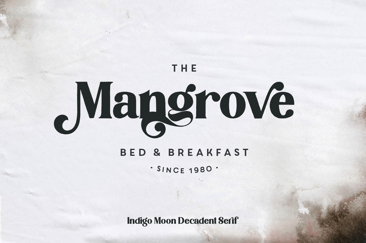 Indigo Moon Font Poster #1
