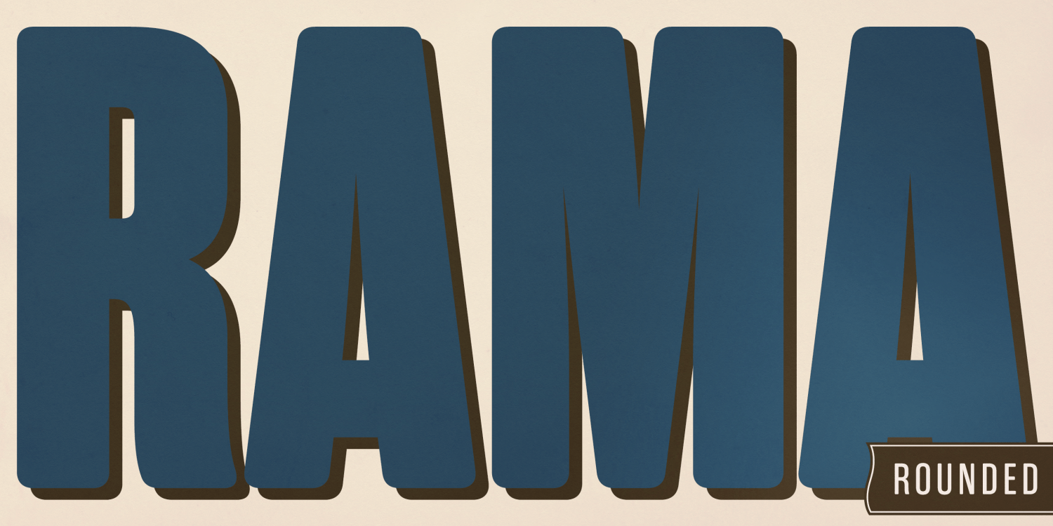 Rama Gothic Rounded Poster