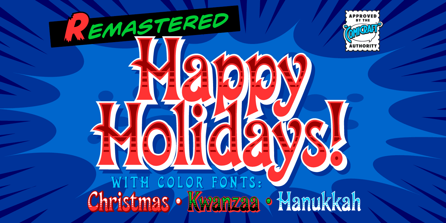Happy Holidays Font Poster #1