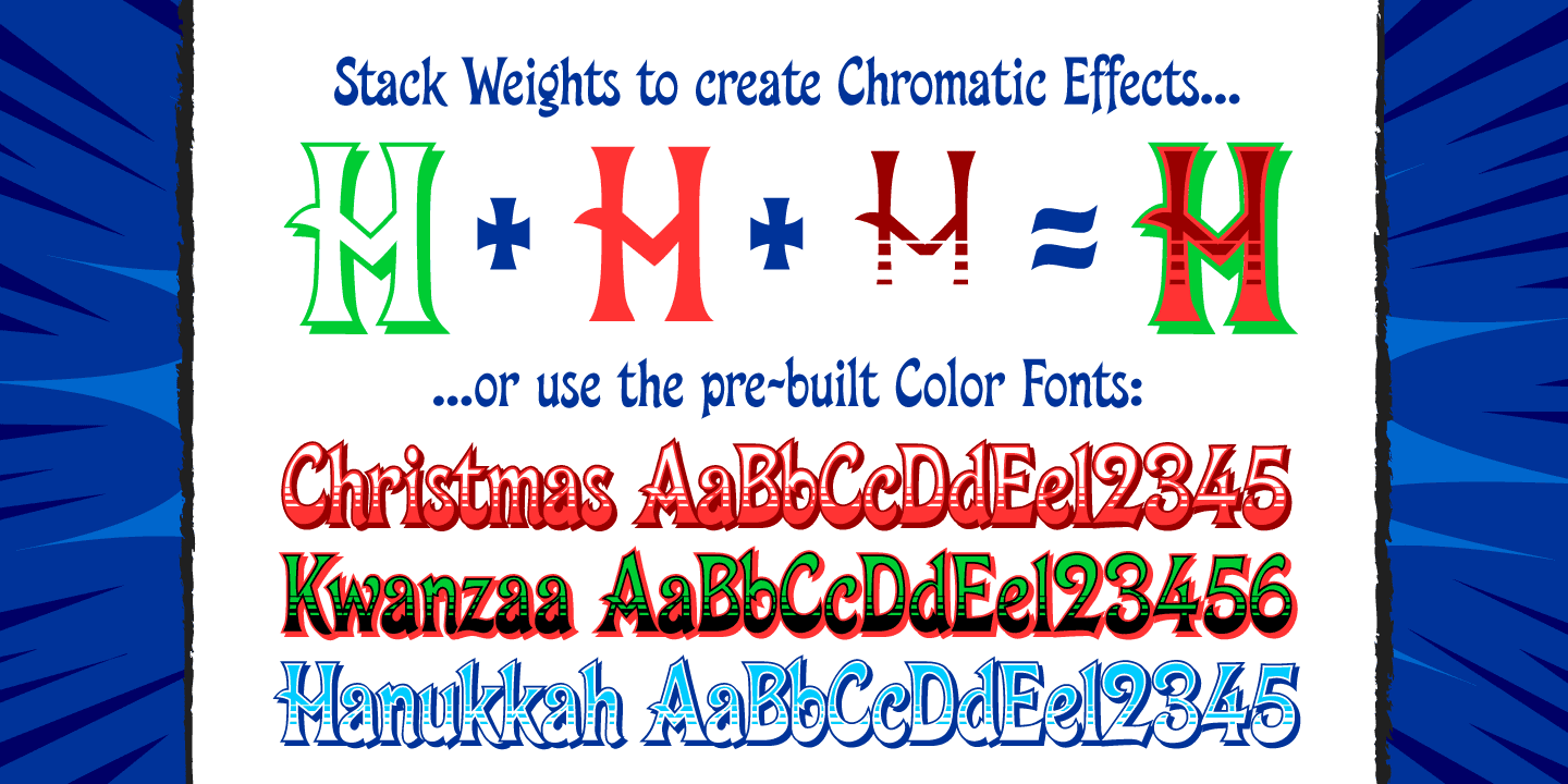 Happy Holidays Font Poster #1