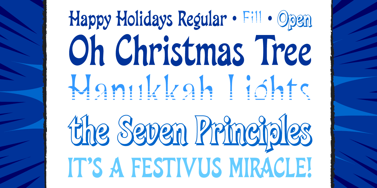 Happy Holidays Font Poster #1