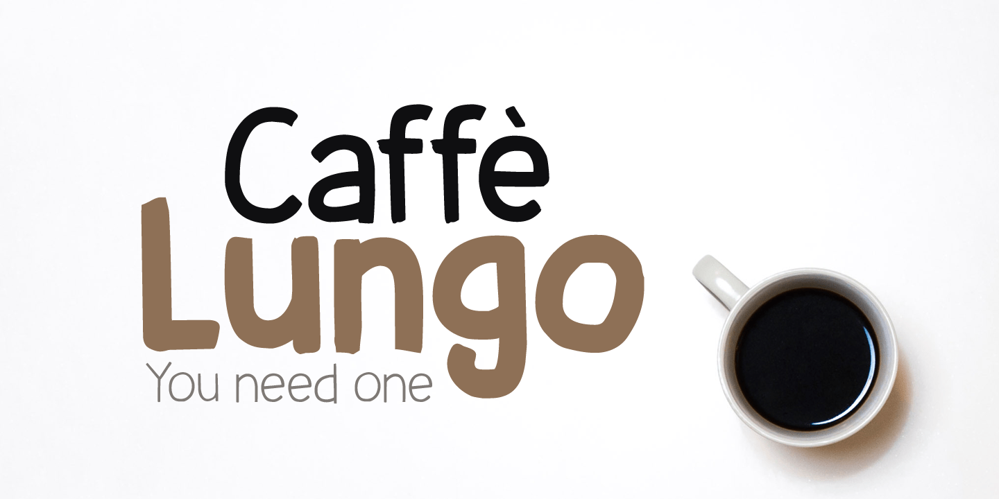 Caffe Lungo Font Poster #1