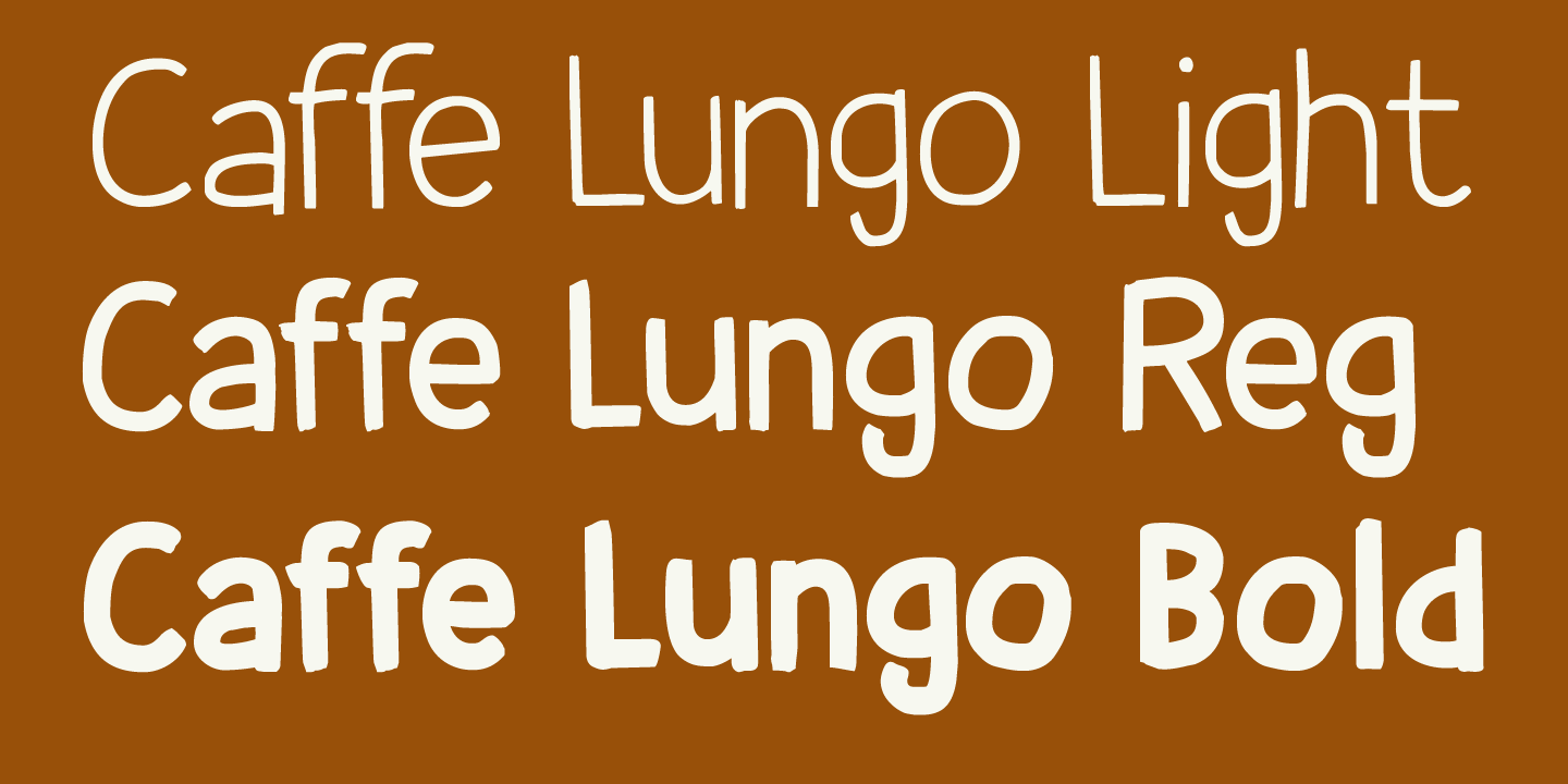 Caffe Lungo Font Poster #1