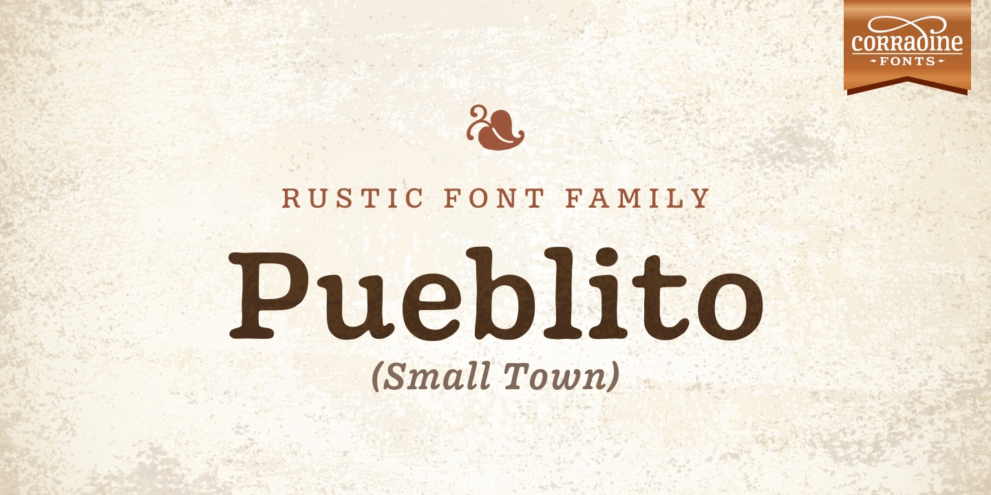 Pueblito Font Poster #1