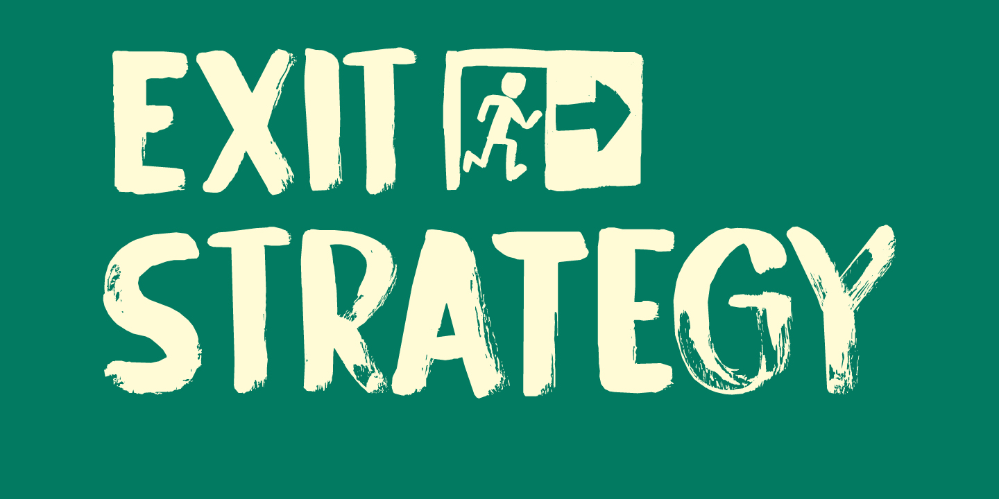 Exit Strategy Font Poster #1