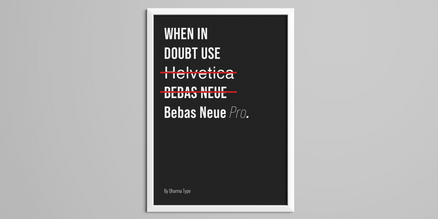 Bebas Neue Pro Font Poster #1