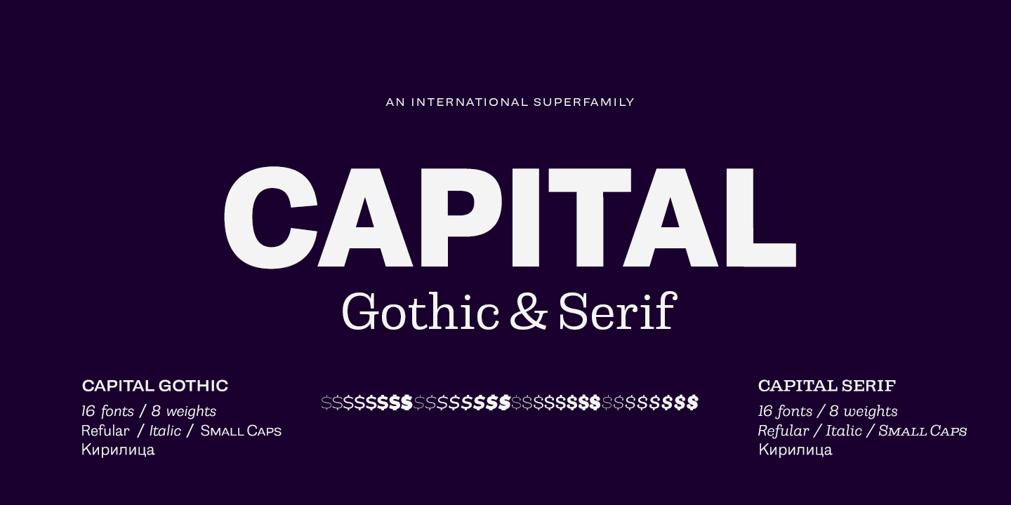 Capital Font Family Poster