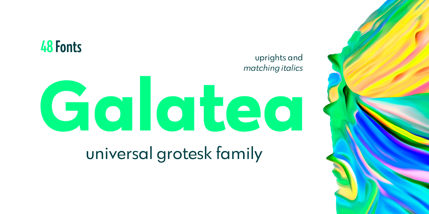 Galatea Font Family Poster