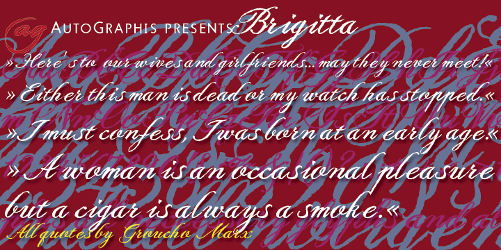 Brigitta Font Poster #1