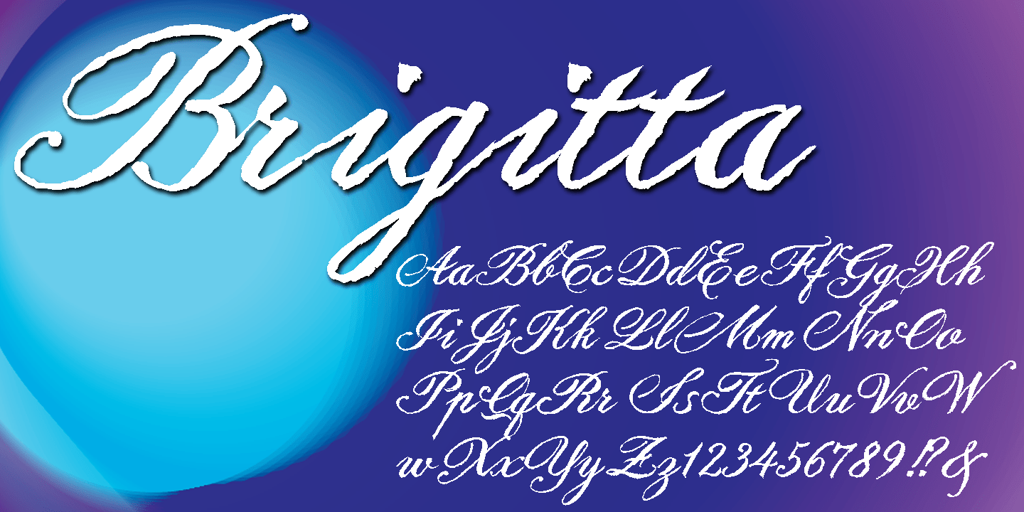 Brigitta Font Poster #1