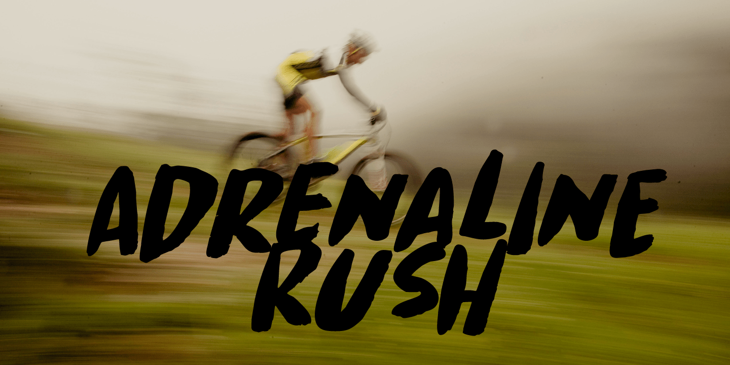 Downhill Dive Font Poster #1