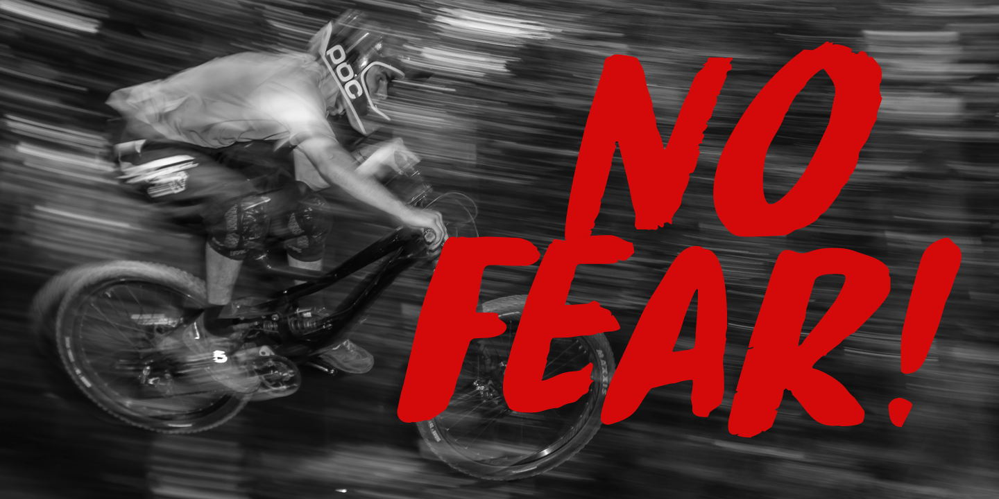 Downhill Dive Font Poster #1