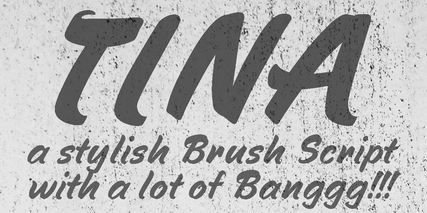 Tina Font Poster #1