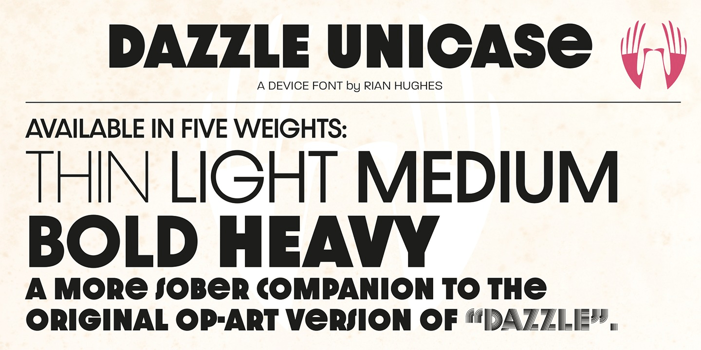 Dazzle Unicase Font Poster #1