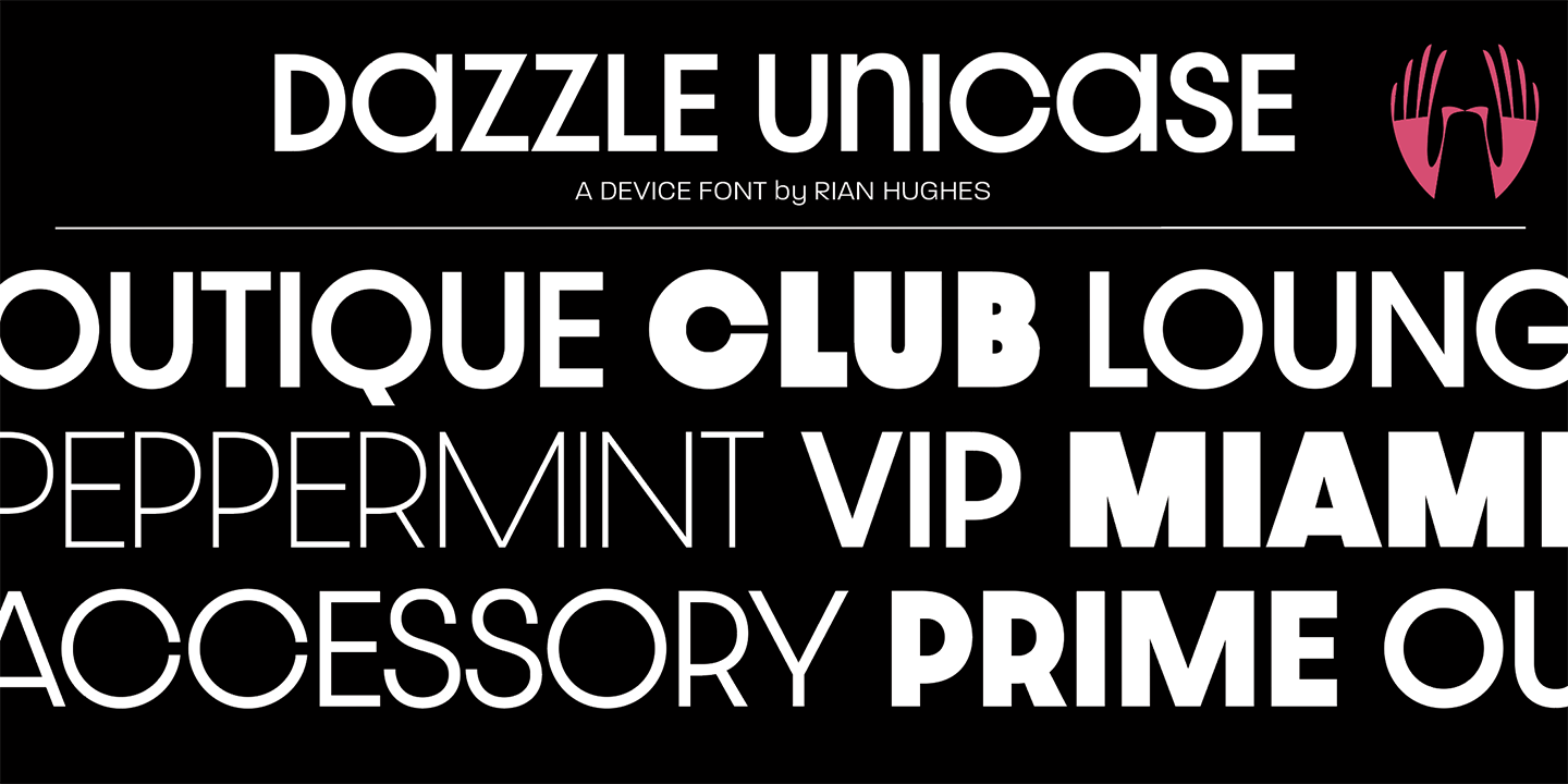Dazzle Unicase Font Poster #1