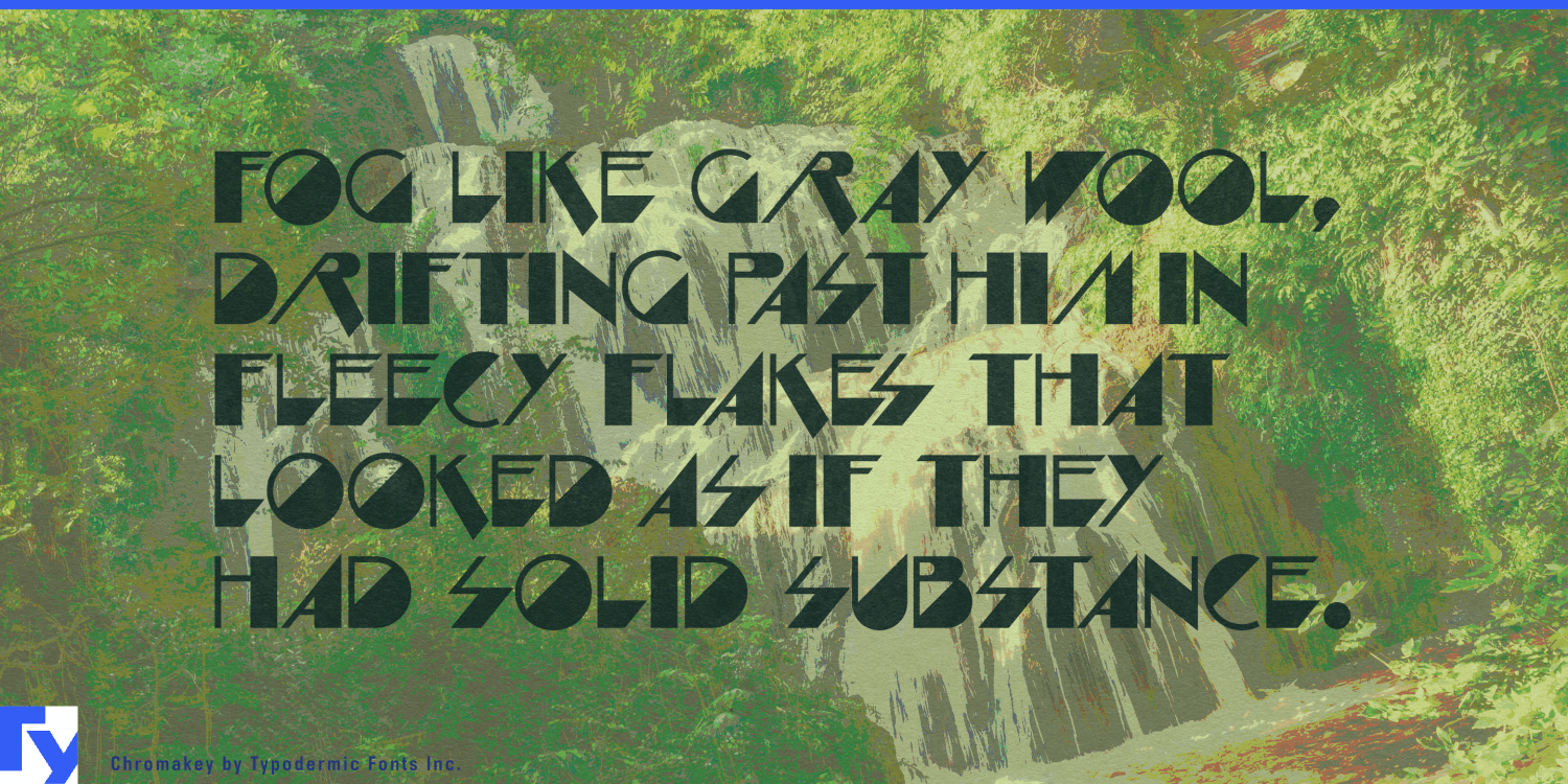 Chromakey Font Poster #1