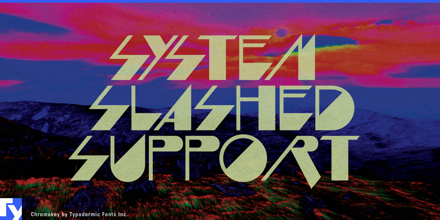 Chromakey Font Poster #1