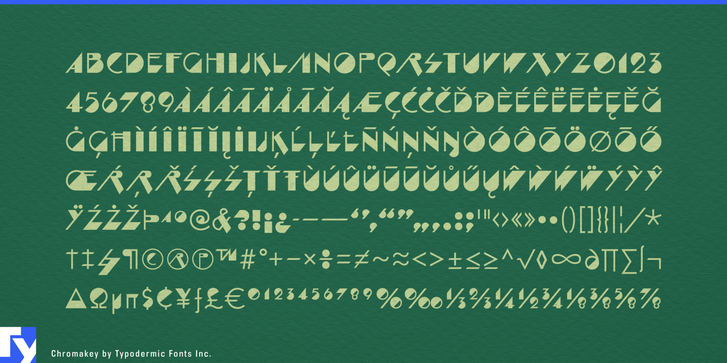 Chromakey Font Poster #1