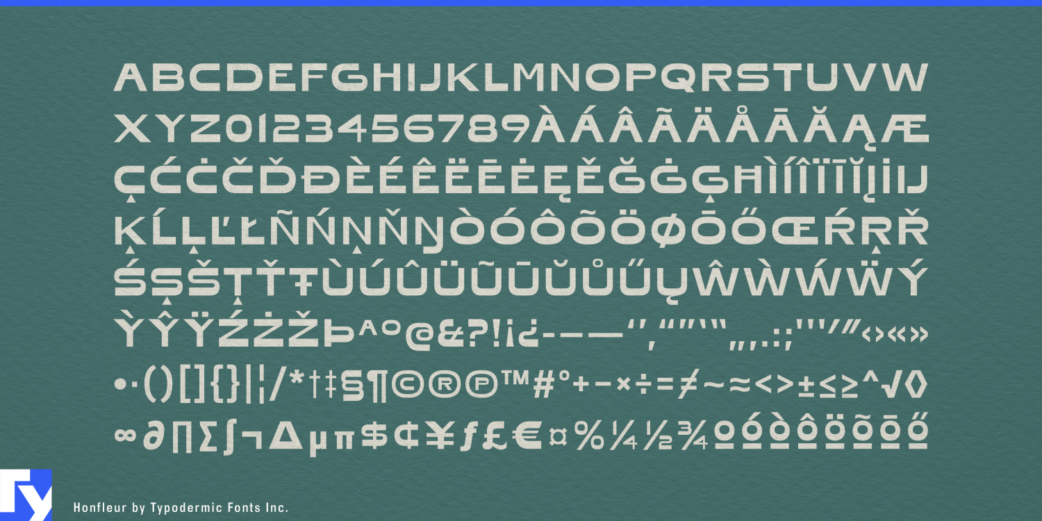Honfleur Font Poster #1