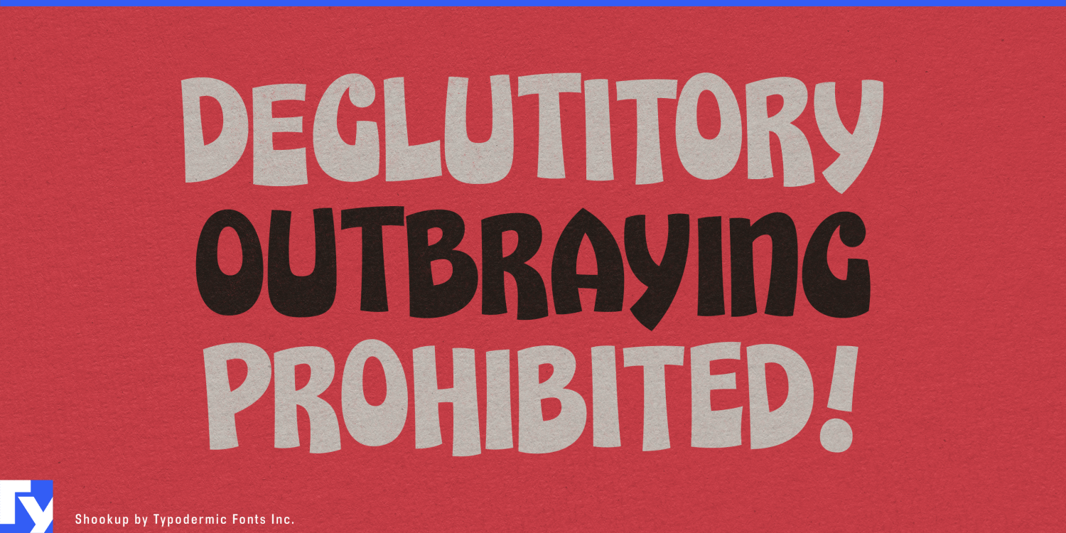 Shookup Font Poster #1