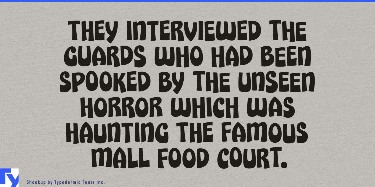 Shookup Font Poster #1