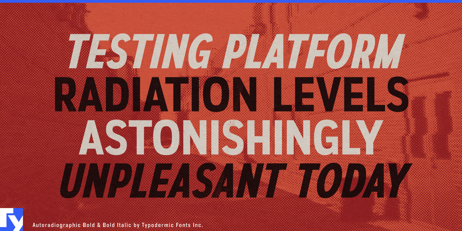 Autoradiographic Font Poster #1