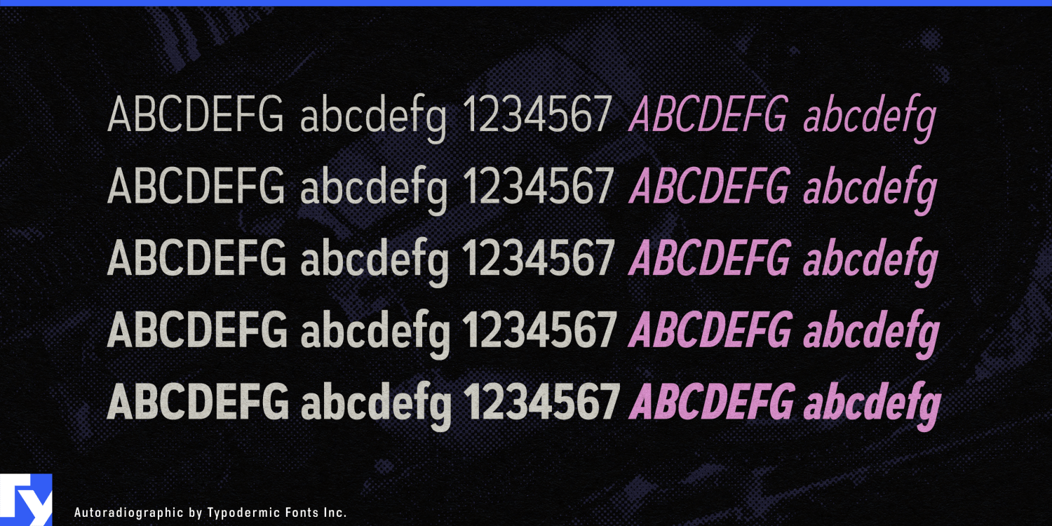Autoradiographic Font Poster #1