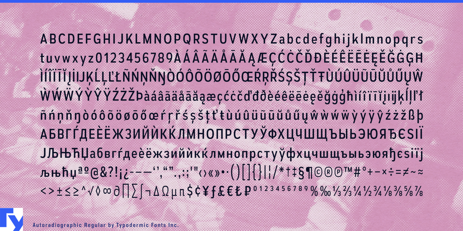 Autoradiographic Font Poster #1