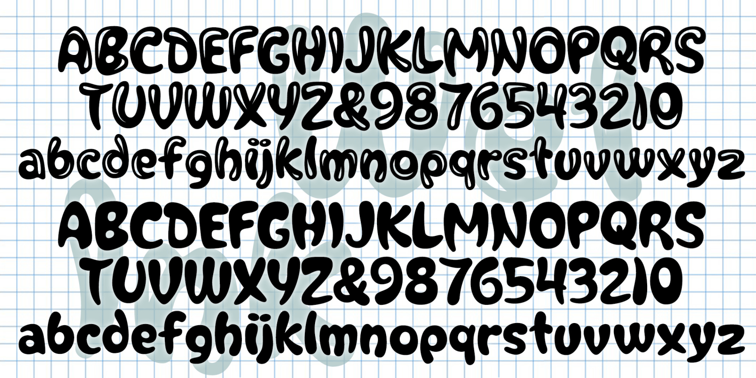 Wet Ink Font Family Poster