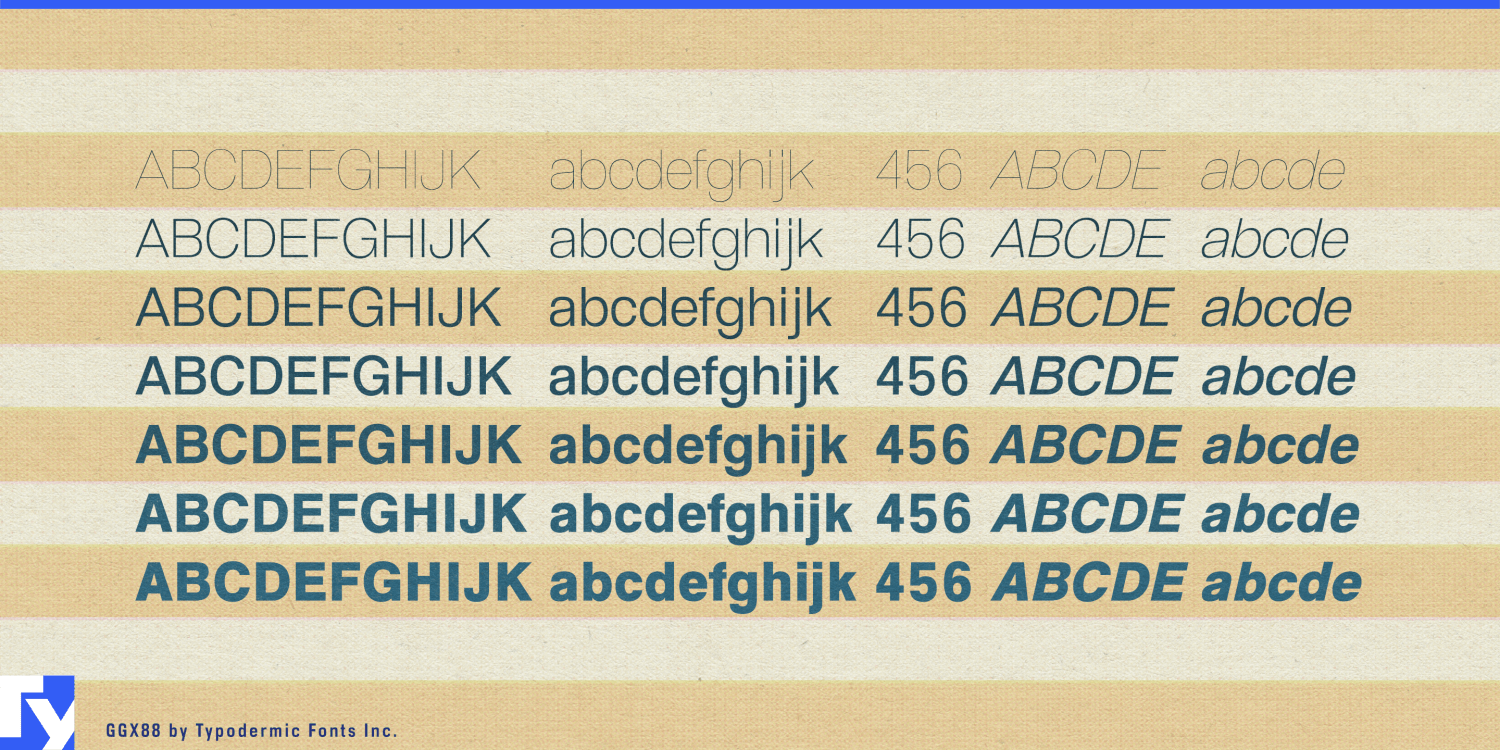 GGX88 Font Poster #1