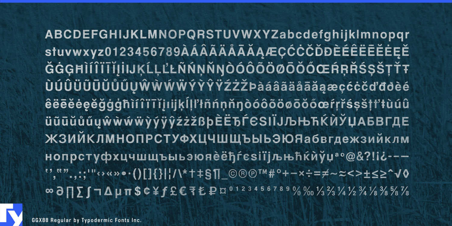 GGX88 Font Poster #1