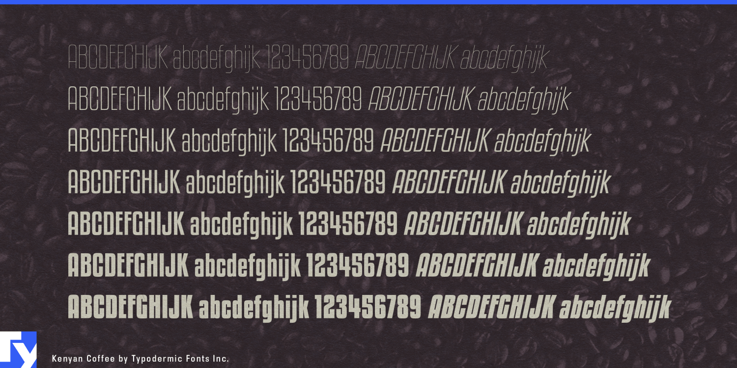 Kenyan Coffee Font Poster #1