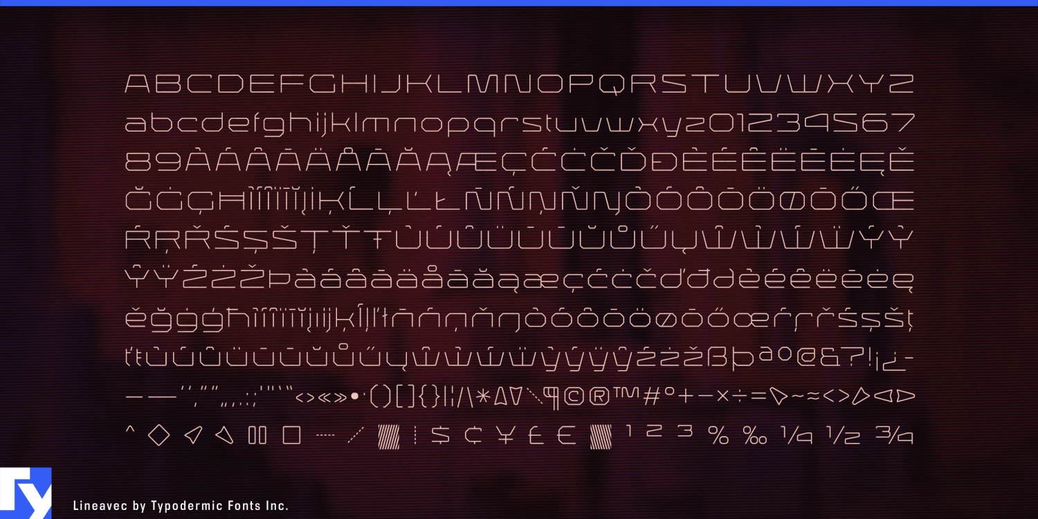 Lineavec Font Poster #1