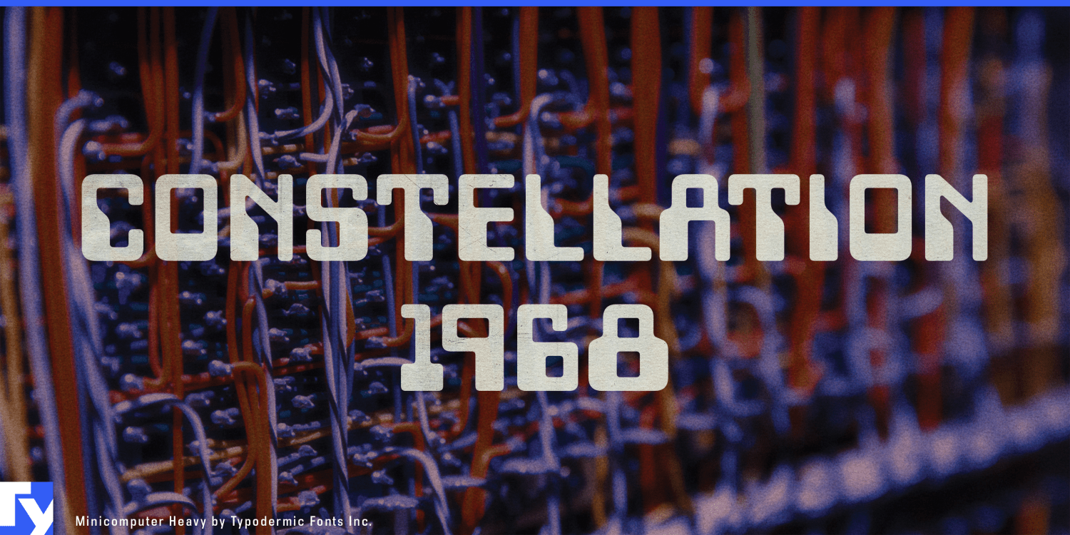 Minicomputer Font Poster #1